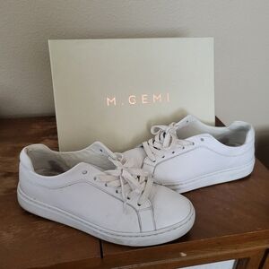 M. Gemi white leather sneakers sz 8.5